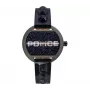 Police dameshorloge PL16070BSU03P 36mm blauwe wijzerplaat blauwe leren band