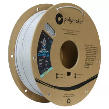 Polymaker CosPLA Version A PLA-filament 1.75mm wit 1kg – gemakkelijk te schuren en te beschilderen