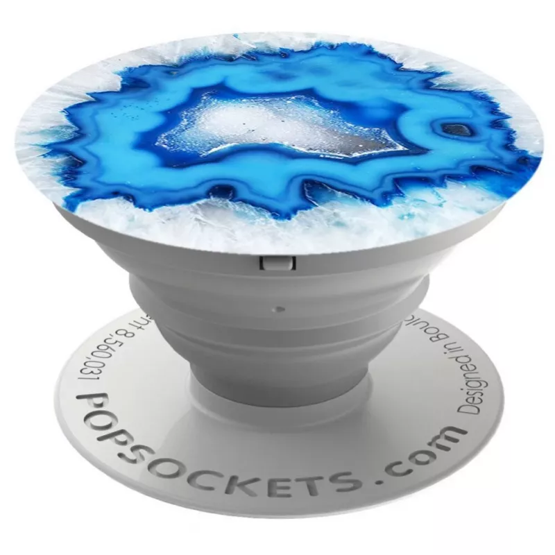 PopSockets Original PopGrip telefoongreep en standaard - Ice Blue Agate