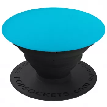 PopSockets PopGrip aluminium blauw telefoongrip & standaard
