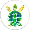 PopSockets PopGrip Turtle Love - verwisselbare telefoongrip & standaard, meerkleurig
