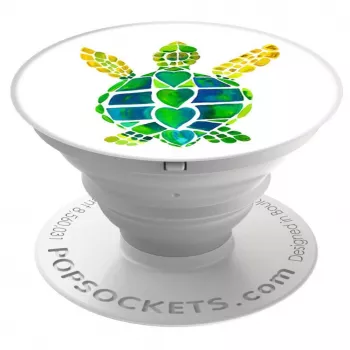 PopSockets PopGrip Turtle Love - verwisselbare telefoongrip & standaard, meerkleurig