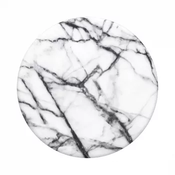 PopSockets Swappable PopGrip Telefoonhouder, Dove White Marble