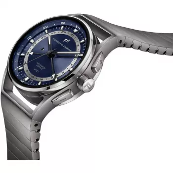 PORSCHE DESIGN Flat Six P'6000 heren automatisch chronograaf horloge 42mm roestvrij staal rubber zwart
