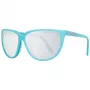PORSCHE DESIGN dames zonnebril P8588-61B rechthoekig metaalmontuur zilver/palladium grijze glazen 61/13/135 mm