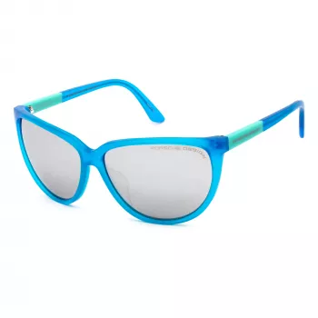 PORSCHE DESIGN Dames zonnebril P8588-E - Pilot/gemodificeerde Aviator, gunmetal montuur, grijze glazen, 60/15/135 mm