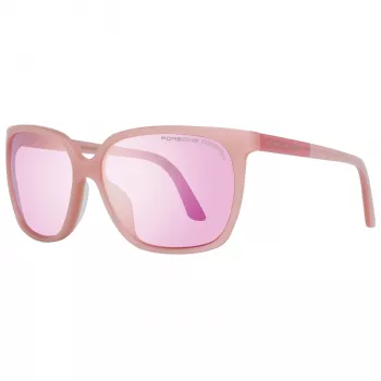 PORSCHE DESIGN dameszonnebril P8589-60D goud metalen montuur grijze verloopglazen 60/15/135 mm