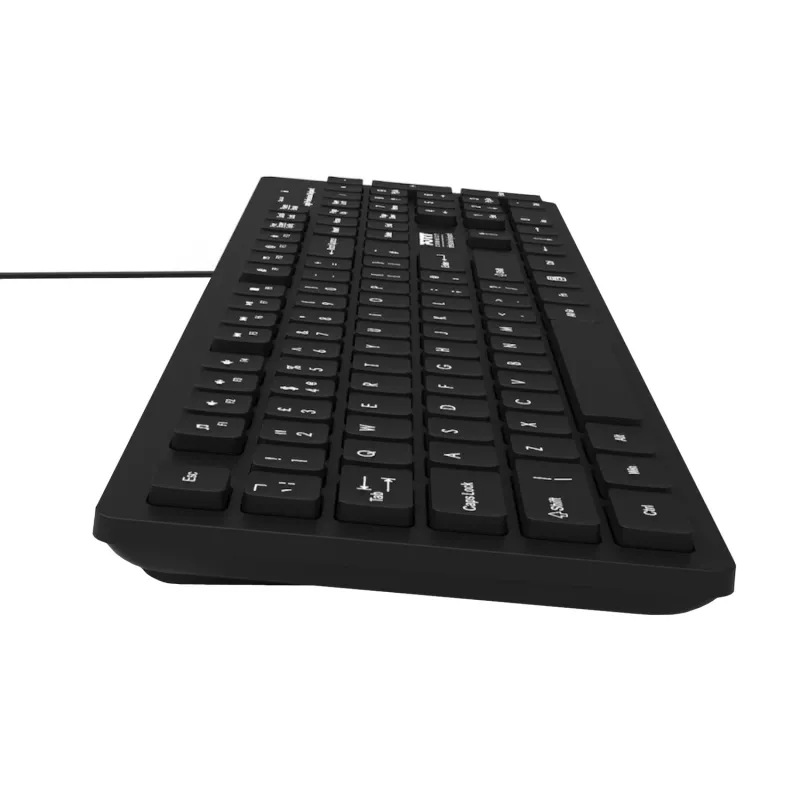 Port Connect Tough Office USB-toetsenbord - zwart