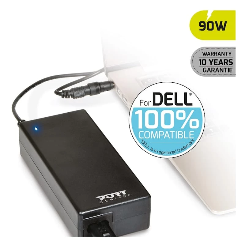 PORT DESIGNS Port Connect 90W notebook-adapter Dell - zwart