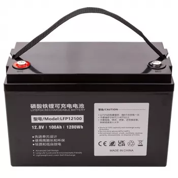 POWER PLANT LiFePO4 accu 12.8V 100Ah – 1280Wh deep cycle met geïntegreerde BMS