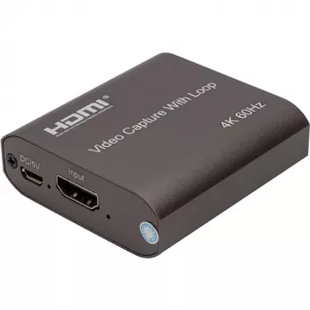POWER PLANT, LLC 4K HDMI videocapture-apparaat met loop-out, USB 3.0, ultra-lage latentie