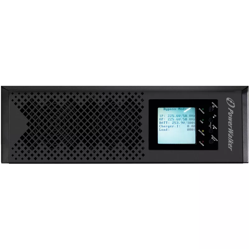 POWER WALKER VFI 10K CPH 3/1 ON-LINE 10KVA UPS rackmount 3U terminal USB-B RS-232 LCD EPO
