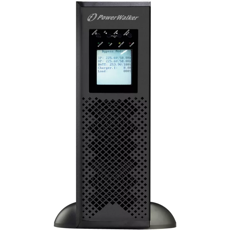 POWER WALKER VFI 10K CPH 3/1 ON-LINE 10KVA UPS rackmount 3U terminal USB-B RS-232 LCD EPO