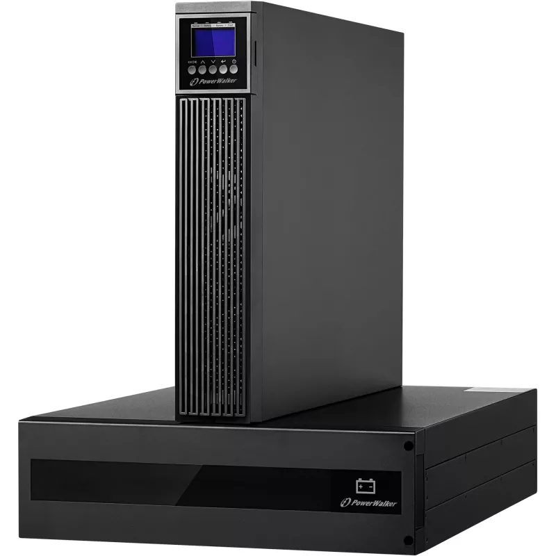 PowerWalker VFI 10000 RTG PF1 online UPS 10000VA/10000W 5U rack/tower LCD met batterijpakket