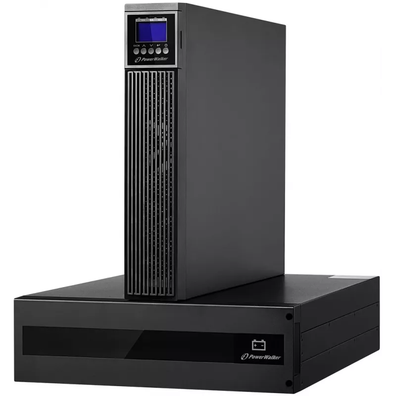 PowerWalker VFI 10000 RTG PF1 online UPS 10000VA/10000W 5U rack/tower LCD met batterijpakket