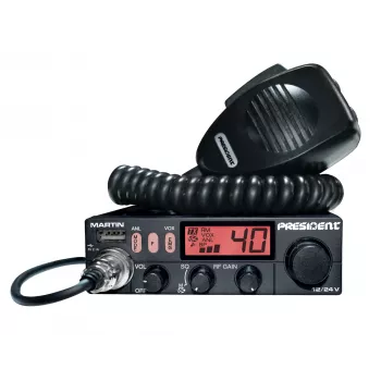 President Martin ASC CB Portofoon AM/FM 12/24V