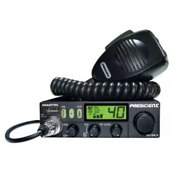 President Martin ASC CB Portofoon AM/FM 12/24V