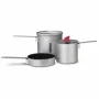 Primus Essential Trek pannenset 1.0L & 0.6L hard geanodiseerd aluminium met Tritan deksel