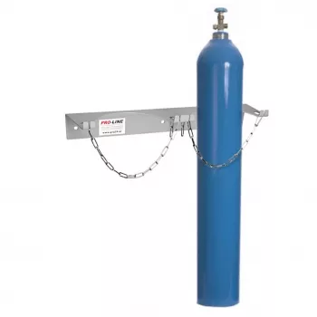 Pro-Line wandhouder voor 1 gasfles, max. diameter 250 mm, industrieblauw