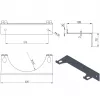 Pro-Line wandhouder voor 1 gasfles, max. diameter 250 mm, industrieblauw