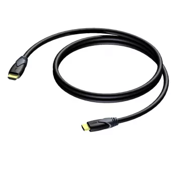 PROCAB CLV100/10 High Speed HDMI-kabel met Ethernet 10m Zwart 4K 30Hz vergulde aansluitingen