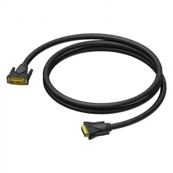 PROCAB CLV140/3 DVI-D Dual Link kabel 3m - 2560x1600 @60Hz, verguld, dubbel afgeschermd
