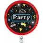 PROCOS Gaming party papieren borden 23cm 8-pack (93769)