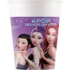 Procos K-Pop Demon Hunters kartonnen beker 200 ml, 8-pack | feestbeker met thematisch design 98640