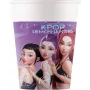 Procos K-Pop Demon Hunters kartonnen beker 200 ml, 8-pack | feestbeker met thematisch design 98640