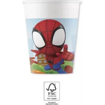 Procos Marvel Spider-Man papieren bekers 200ml 8-pack partybekers 94877
