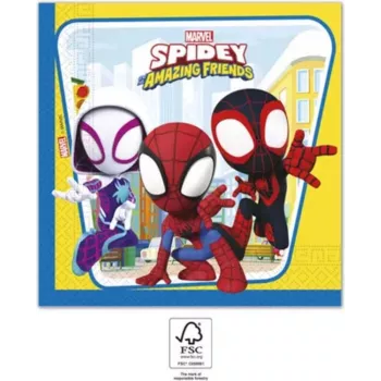 PROCOS Marvel Spiderman 2-laags papieren servetten 20-pack (94878)