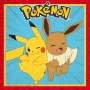 Procos Pokemon 2-laags papieren servetten 20-pack, 33 x 33 cm, veelkleurig 98393