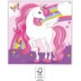 Procos Unicorn Rainbow 2-laags papieren servetten 20-pack (93760)