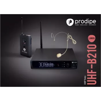 Prodipe B210SOLO DSP UHF draadloos headset microfoonsysteem (F5, 863-865 MHz)