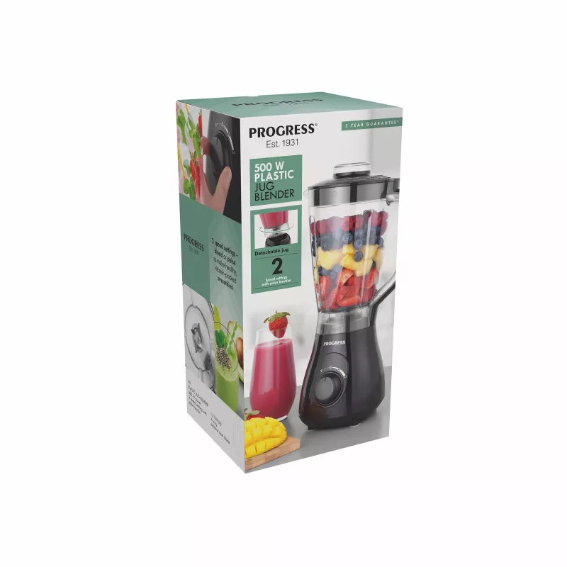Progress EK6647PVDE 500W blender met kunststof kan