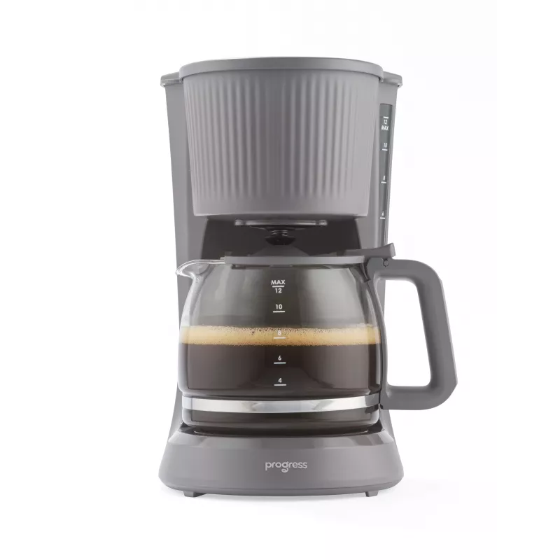Progress EK6658PVDE Mellow filterkoffiezetapparaat - 1,25 l, 900 W, grijs/zilver