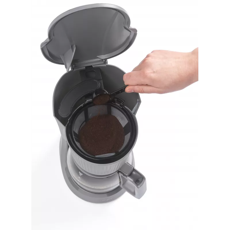 Progress EK6658PVDE Mellow filterkoffiezetapparaat - 1,25 l, 900 W, grijs/zilver