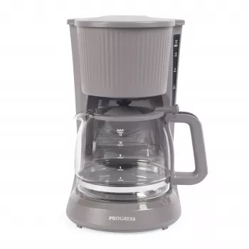 Progress EK6658PVDE Mellow filterkoffiezetapparaat - 1,25 l, 900 W, grijs/zilver