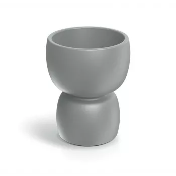 PROSPERPLAST DUALA ronde bloempot 40 cm antraciet polypropyleen kunststof TDR40-106GR