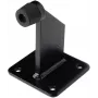 PSG 60.039.9005 deurstop-buffer, EPDM-rubber, zwart RAL 9005, 2-gats schroefbevestiging, 70 mm gatafstand, 11 mm gaten, -30 °C tot +80 °C
