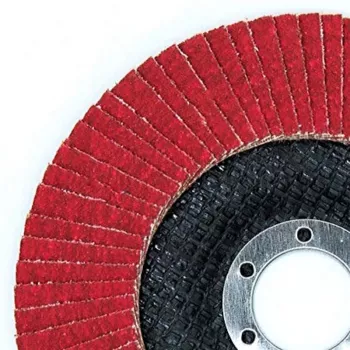 PSG Star Flex T29 SG INOX keramische lamellenschuurschijf 125 mm, 22,23 mm boring, korrel P60, conisch type 29, voor RVS