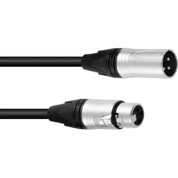 PSSO DMX-kabel XLR 3-pin 20m zwart Neutrik-stekker 30227818