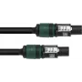 PSSO luidsprekerkabel Speakon 4x2,5 mm² 0,5 m zwart 30227928