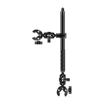 PULUZ motorfiets-/fietshouder met enkele klem en selfiestick 150 cm (PU496B)
