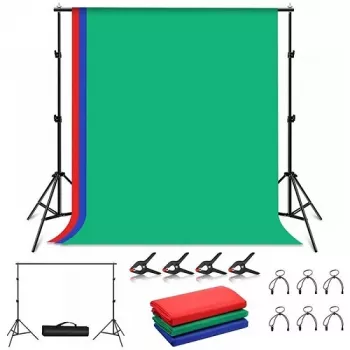 PULUZ fotostudio achtergrond en statiefset 2x2m, RGB