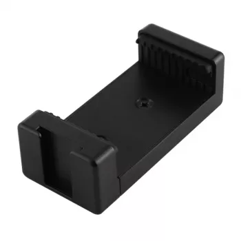 PULUZ PU448B statiefhouder voor smartphone, veerklem met 1/4 inch-20 schroefdraad, geschikt voor 55-85 mm smartphones, zwart ABS