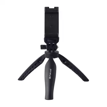 PULUZ PU600B Tafelstatief (Zwart) - Compact kogelkopstatief voor smartphones en camera's
