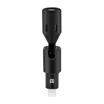 PULUZ PU615B Lightning condensatormicrofoon met omnidirectionele karakteristiek voor iOS-apparaten