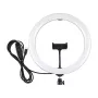 PULUZ PU656B LED-ringlamp met telefoonhouder, 160 LED's, 3200K–6500K, USB-C