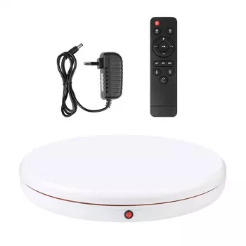 PULUZ roterende presentatiestandaard 45 cm wit